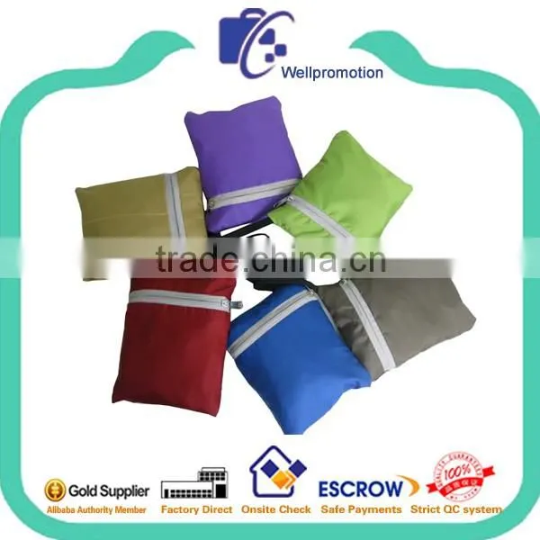 Soft polyester fold waterproof backpack