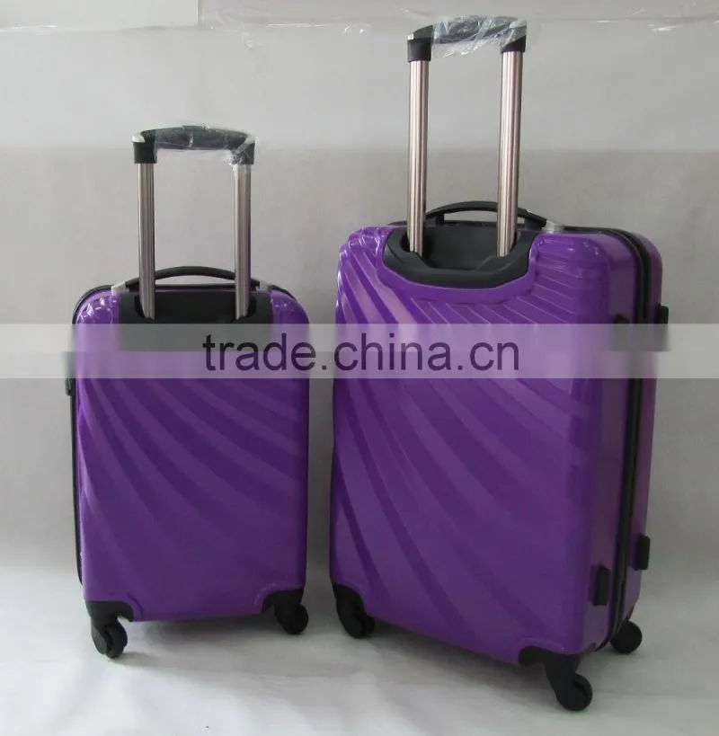 Bright beautiful-shape ABS+PC trolley luggage