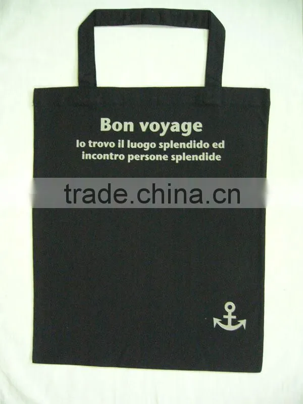 cotton canvas custom silk sreen printed canvas tote bag
