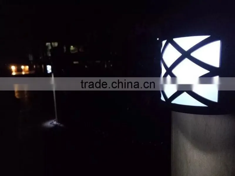 ABS PC waterproof black Solar energy charging solar light for garden street courtyard