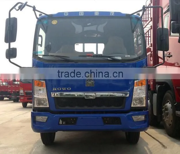 Sinotruk HOWO lorry truck 4x2 one and half row light cargo truck for sale