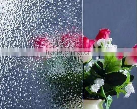 hot selling 4mm clear patterned glass best quality