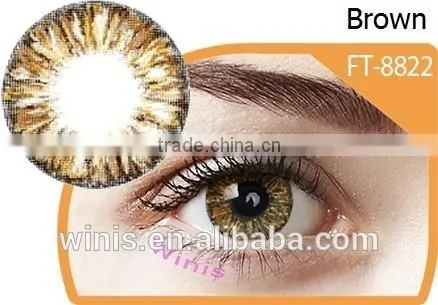 17mm Angel contact lens wholesale 3 tone SFDA korean big eye color contact lenses