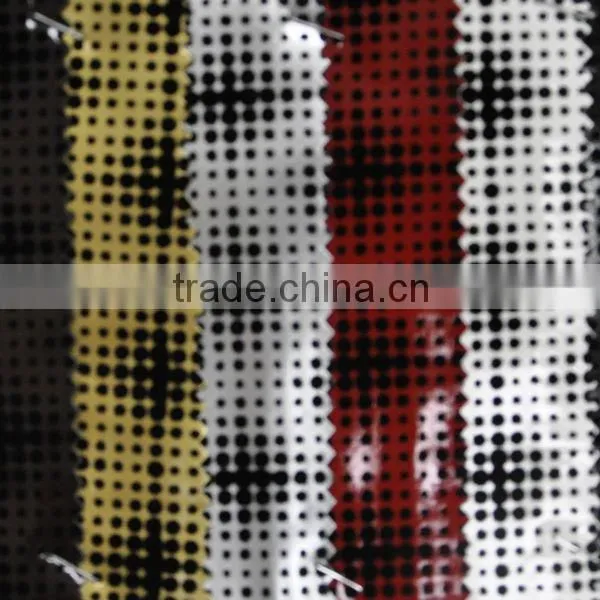 PU flocked leather bag material with wholesale price