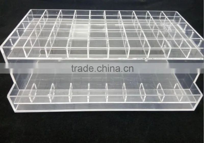 Acrylic case with small devider compartment
