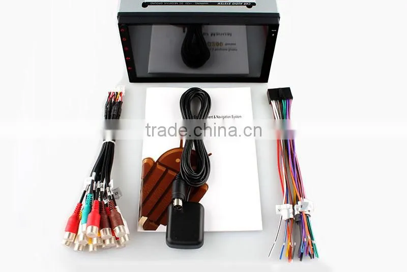Quad core Android 4.4 up to android 5.1 double 2 din universal Car DVD stereo with Wifi