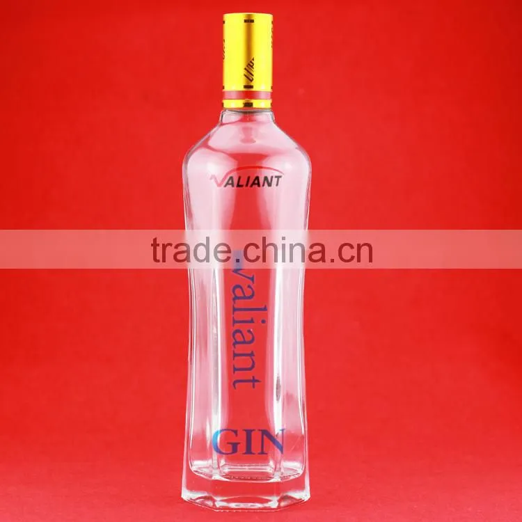 750ml frosted spirit bottle manufacturer matte white vodka glass bottle custom rum bottle