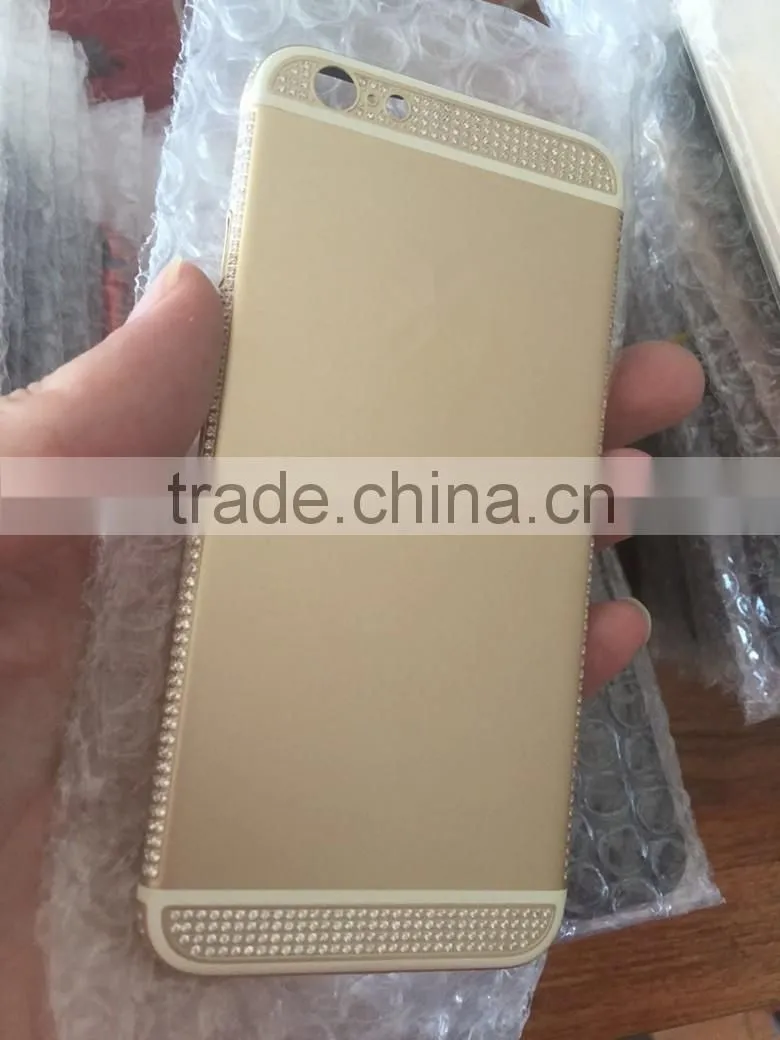 high quality back cover for iphone6 plus gold plated 24ct
