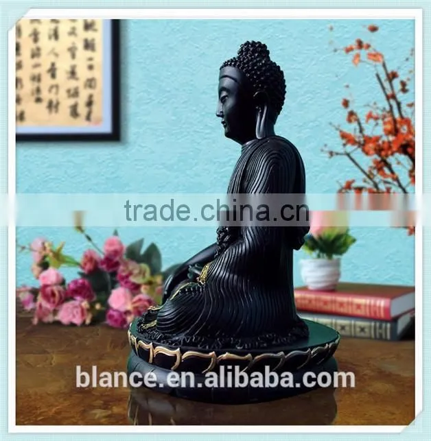 resin buddha statue sitting buddha figure for home decor
