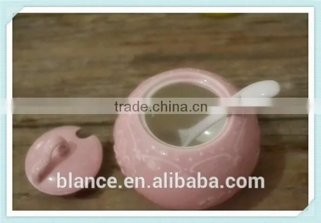 ceramic spice container in cooking seasoning set