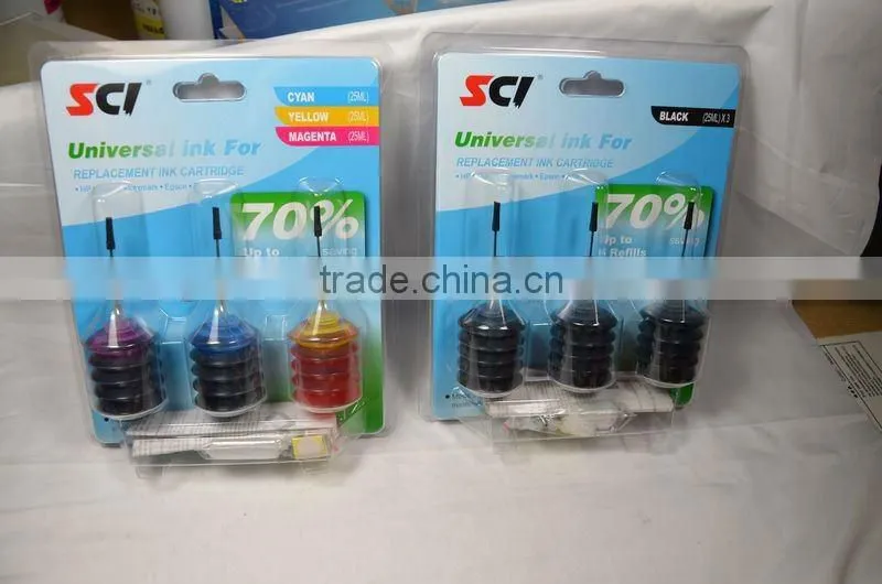 Inkjet refill kits in blister packing 3 colors