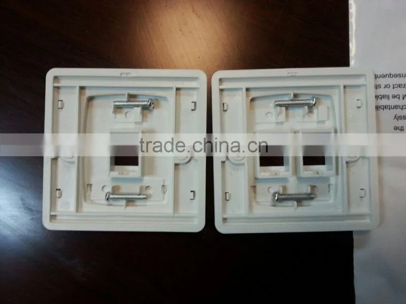 Latest network cat6 one port, dual port face plate/RJ45 faceplate