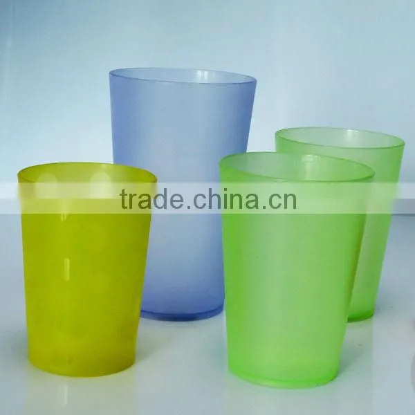 300ml frosted plastic coffee cups mugs for party