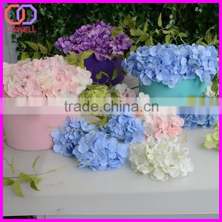 blue pink white artificial silk hydrangea petals flowers