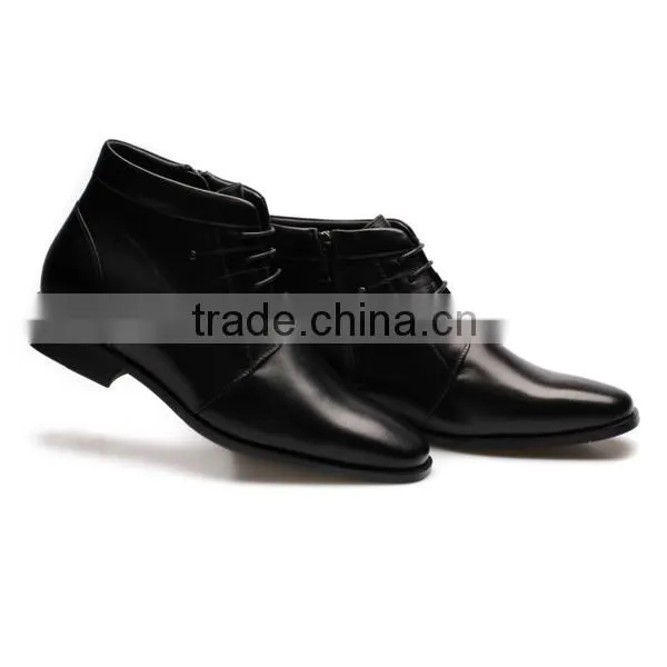 Men Boots /black leather european mens boots/high ankle boots for men