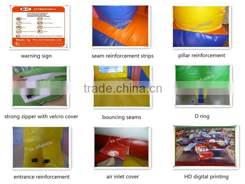 KK inflatable small inflatable bouncy castle combo with slide KKC-L035