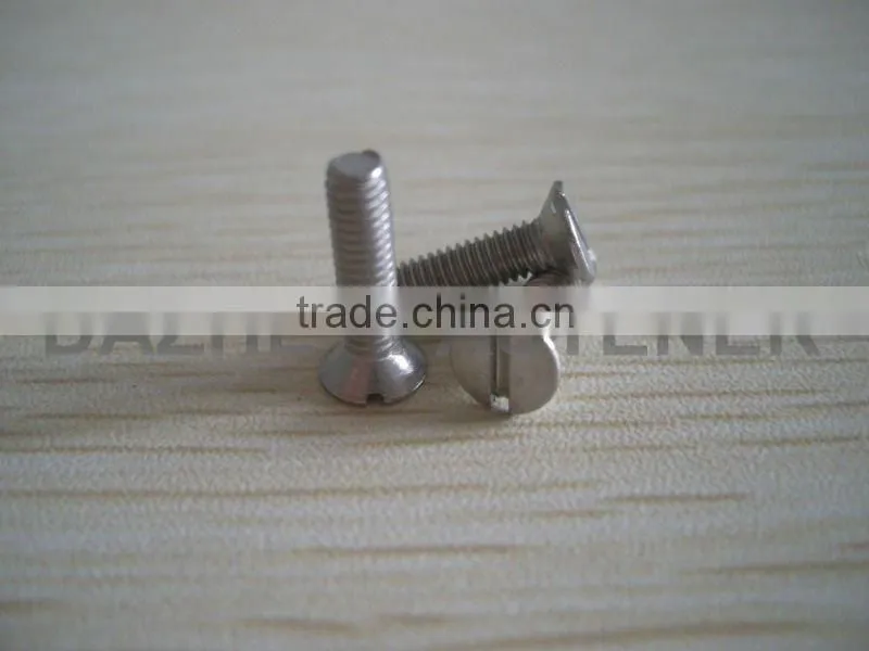 Large quantity of flat head solted machine screw