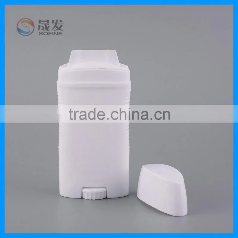 Plastic stick deodorant container packaging
