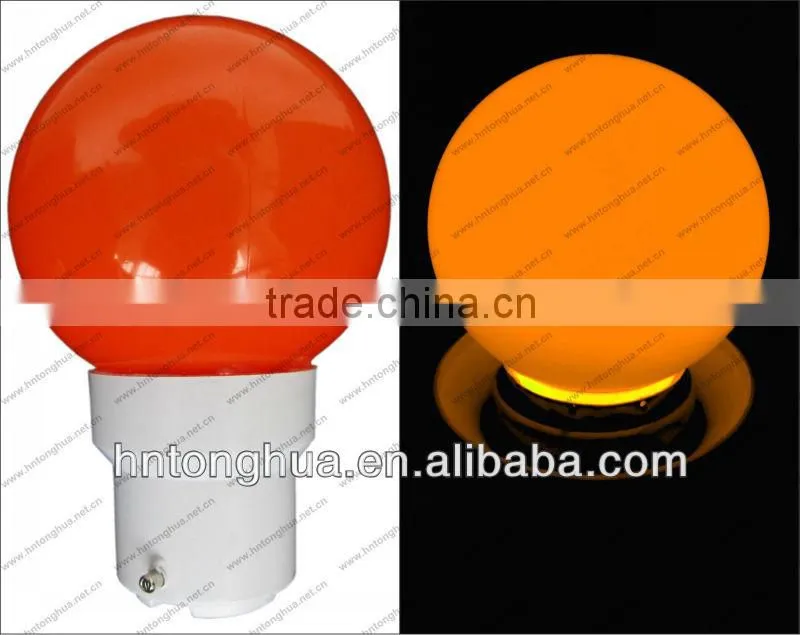 LED G40 round bulb christmas light 1W E27 / B22 , PC cover , IP45 , CE & ROHS