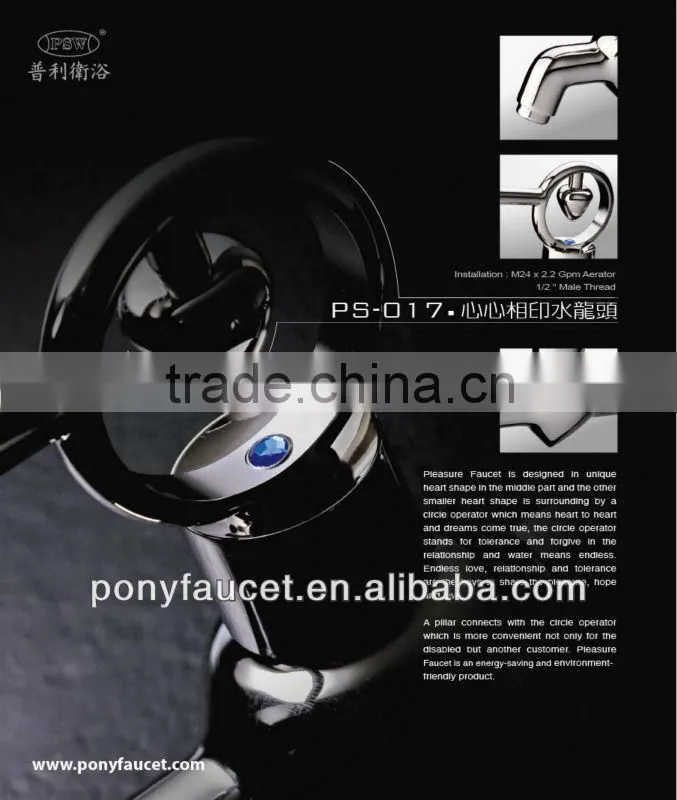 High Quality Taiwan made polished mounted single handle water tap faucet
