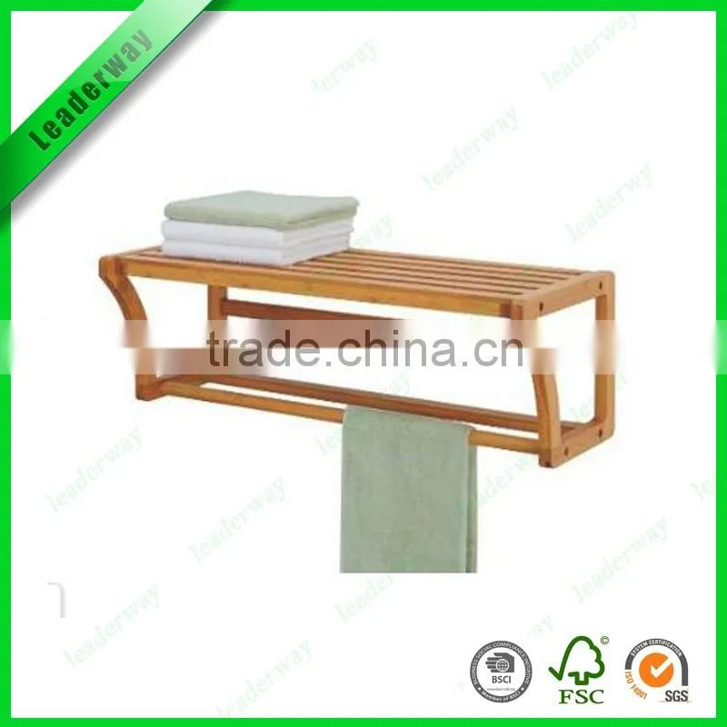 Classic bamboo china bathroom accessory 4 piece set