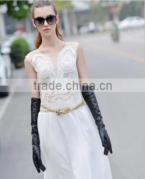 Adult Sexy Black Cheap Leather Gloves Factory Sale Cheap Leather Gloves