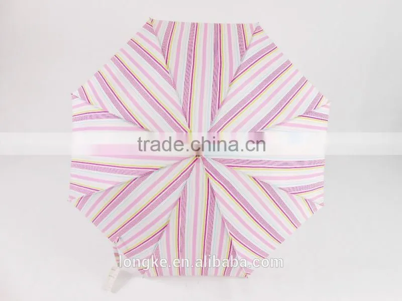 fancy straight shaft striped printing umbrella slender