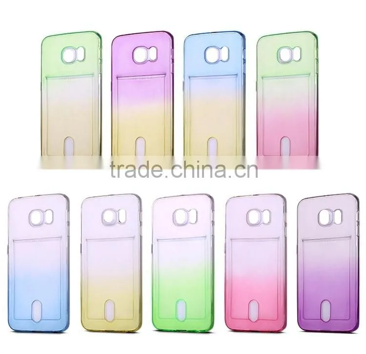 with card bag phone case for huawei ascend g u fusion 5520 6609 8652 activa