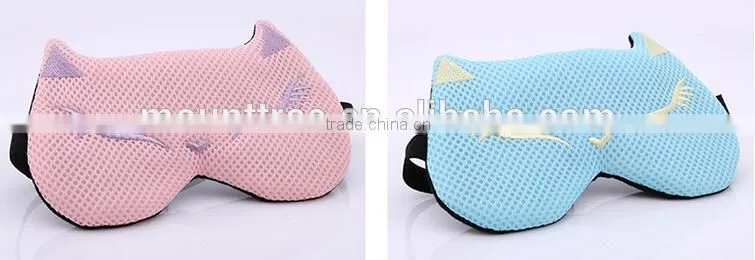 Fashion Design Eye Shade Fox Shape Remove Dark Circles Steam Warm Sleeping Eye Mask with gel ice pack
