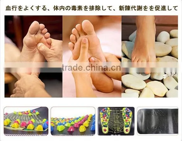 Chinese Reflexology Foot Massage Walk Stone Mat Pad Road Leg Massager Acupressure Health Care