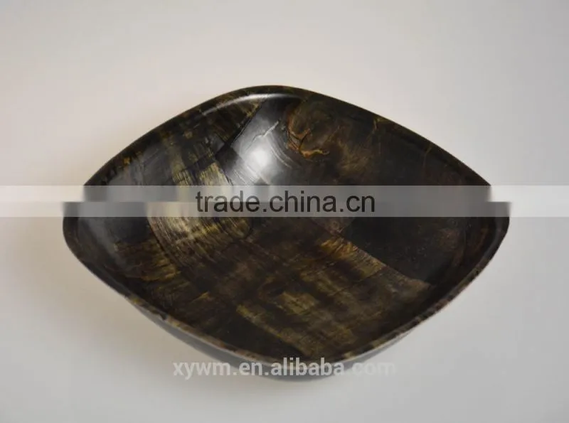 woven wooden plate and bowl