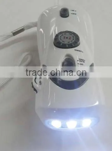 solar dynamo radio with flashlight