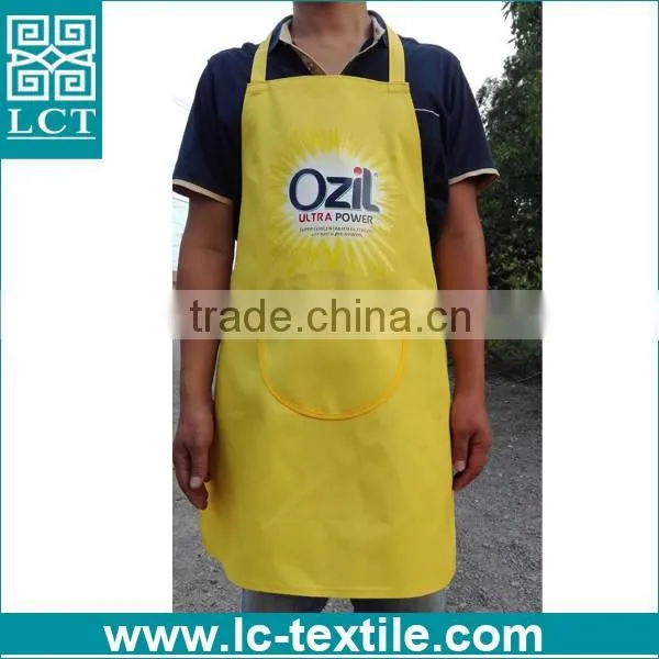 65%polyetser/35%cotton cheap advertising kitchen bib wholesale apron