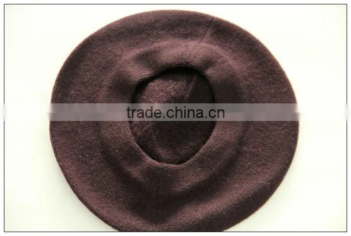 100% cashmere female hat