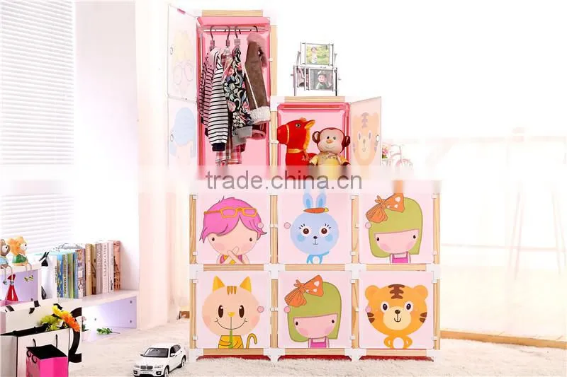 2015 China high quality 3 doors wooden wardrobe closet