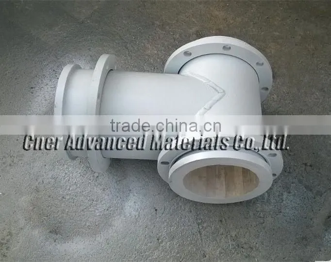 High alumina ceramic lined three links, alumina ceramic lined multi-way tubes