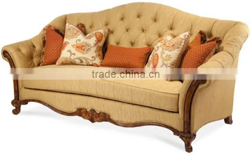 custom made funiture velvet fabric wooden corner sectional sofa
