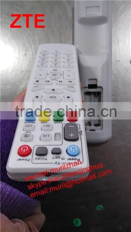 High Quality White 42 Keys Network set-top box remote control for Guangzhou Boluo,remote network box with Learning/copy