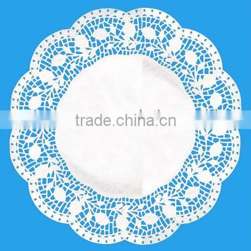 Round Paisley Flower Doilies from www.