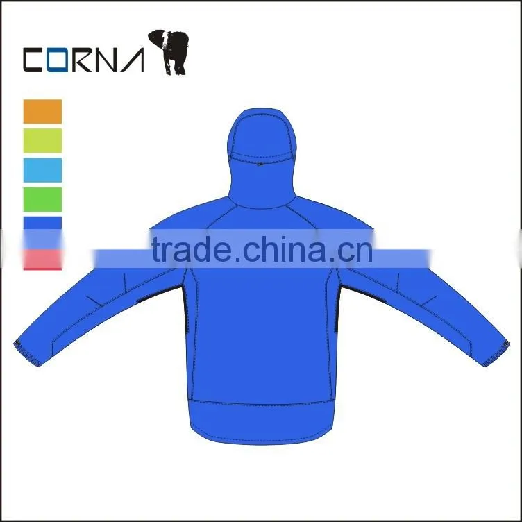 Mens Blue windbreaker Waterproof Hiking Jacket