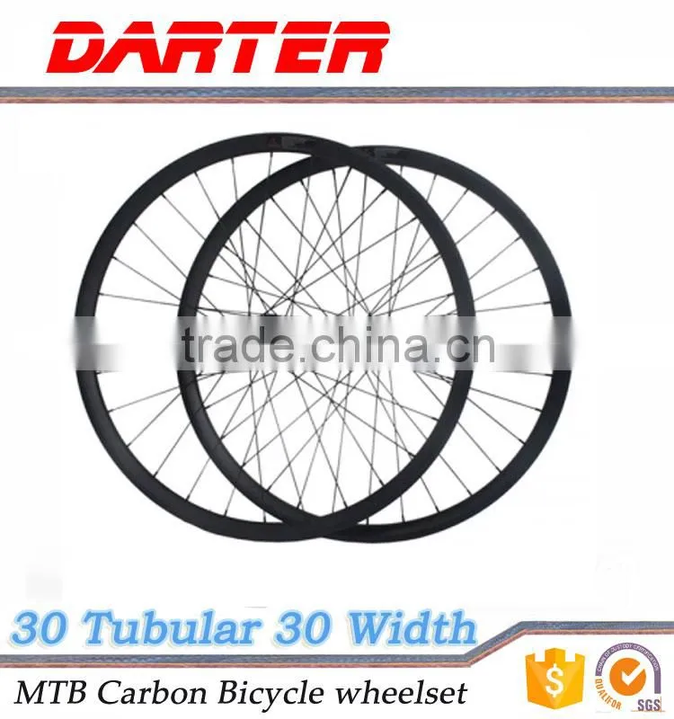 Good toughness high level 28/32h 30mm depth carbon bicycle wheelset