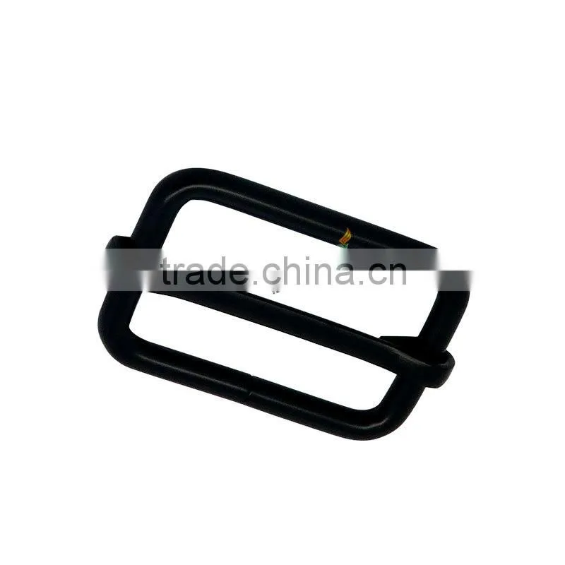 Black adjustable bag metal buckle for strap