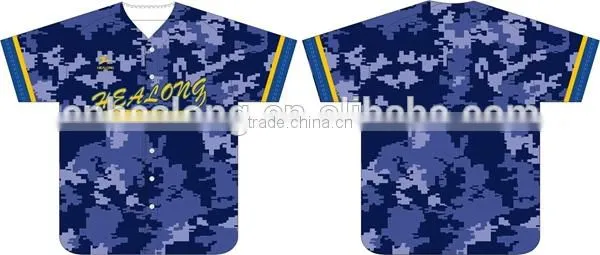 trendy design custom sublimated camo baseball jerseys 2014