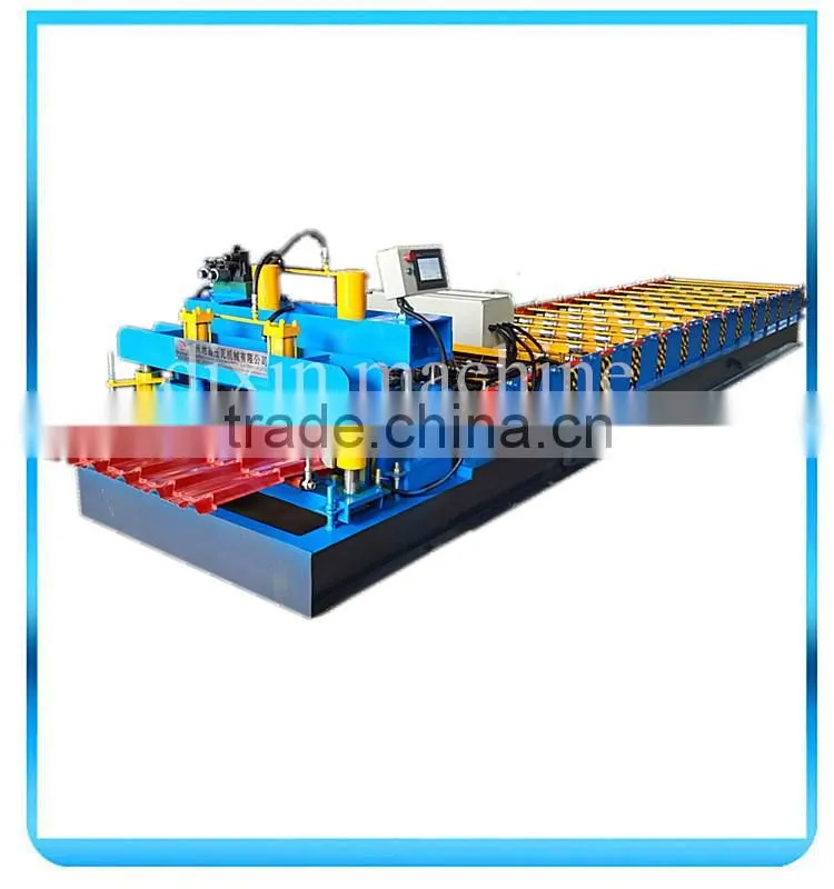 Colored Steel Roofing Step Sheets Cold Forming Production Line/Metal Glazing Step Tiles Roller Former Making Machinery