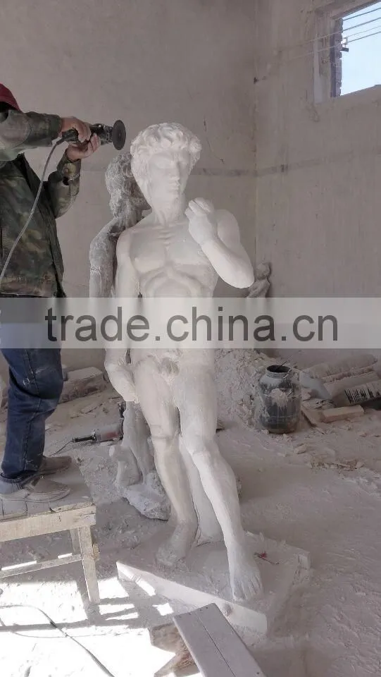 Life size marble statue of David