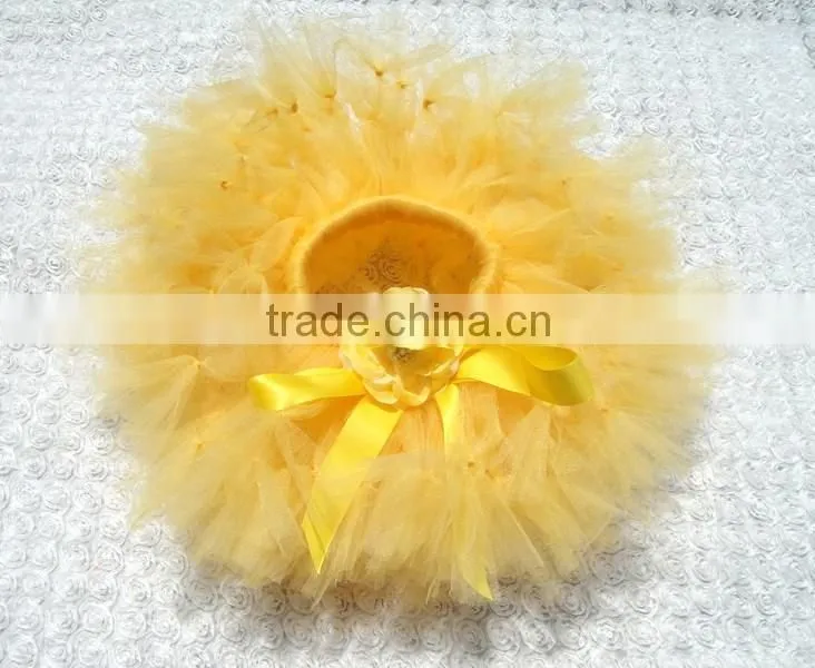 2016 New Product Children Bow Design Tutu Skirt, Direct Manufactory Handmade Baby Girl Petti Skirt, Baby Girl Summer Dress