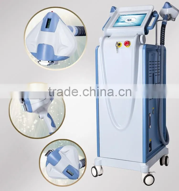 IPL SHR hair removal equipment 2 handles laser permanent hair removal machine