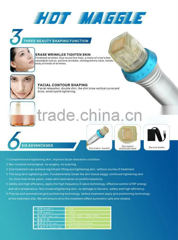 NL-TM800 High qualtiy face lift device thermagic cpt/thermagic rf machine