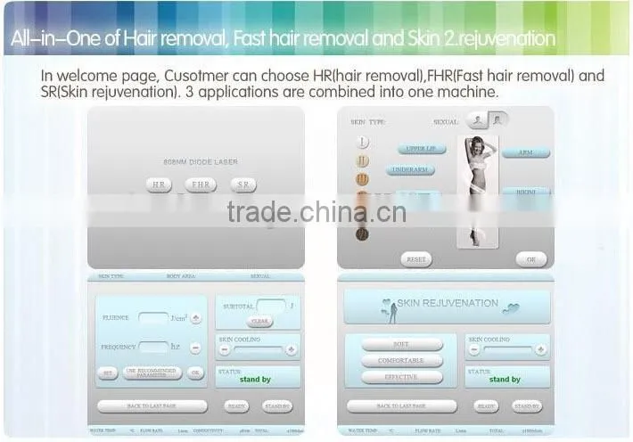 808nm Diode Laser Hair Removal Machine/ laser Depilator Home