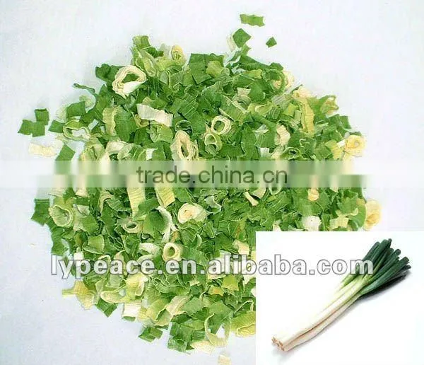 washed dehydrated chives sliced